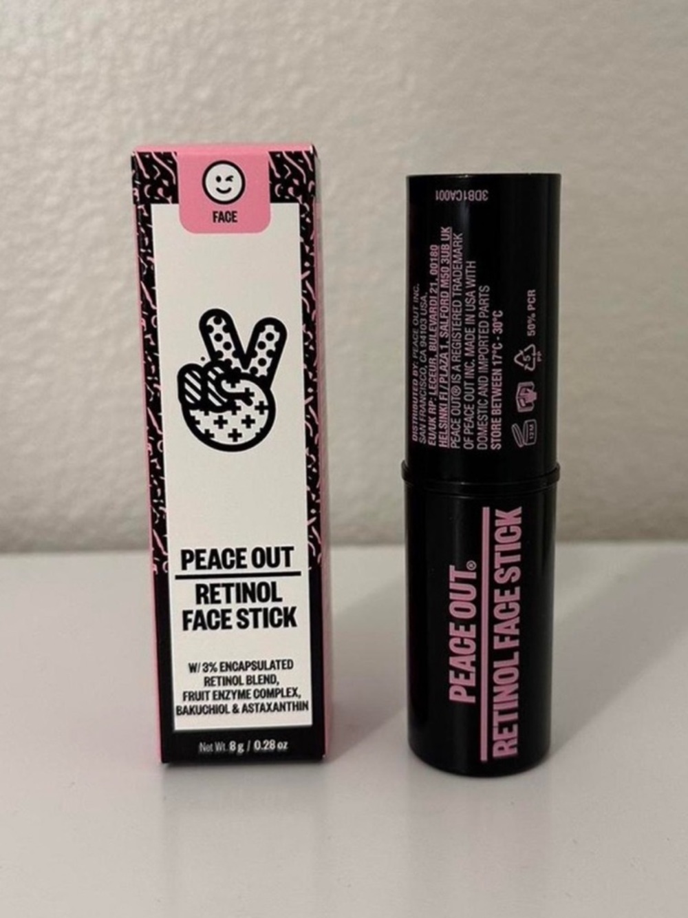 Peace Out Retinol Face Stick NEW